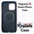 Пластиковый чехол Hoco Magnetic Case для iPhone 14 Pro Max (Чёрный карбон)