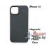 Силиконовый чехол Hoco Magnetic Case для iPhone 14 (Чёрный карбон) 