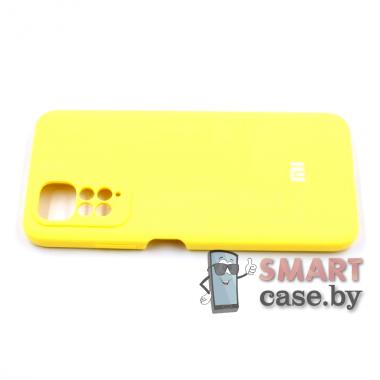 Силиконовый чехол Silicone Case для Xiaomi Redmi Note 11/11S 4G (Желтый)