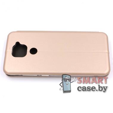 Чехол-книга для Xiaomi Redmi Note 9 PU-кожа (Золотой)