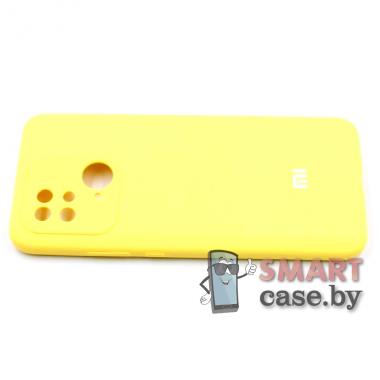 Силиконовый чехол Silicone Case для Xiaomi Redmi 10С (жёлтый)