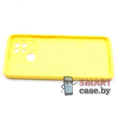 Силиконовый чехол Silicone Case для Xiaomi Redmi 10С (жёлтый)