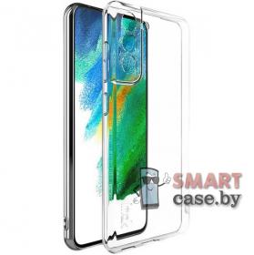 Силиконовый чехол Full Camera для Samsung Galaxy S21 FE (Прозрачный)