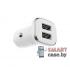 Автомобильное зарядное Borofone BZ12 2USB, 2.4A, кабель Type-c (Белый)