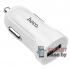 Автомобильное зарядное устройство HOCO Z2 USB 1.5А (Белый)