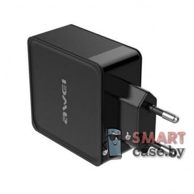 Сетевое зарядное устройство Awei C-842 4-USB 4A (Чёрное)
