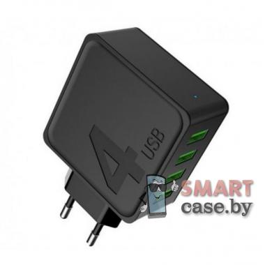 Сетевое зарядное устройство Awei C-842 4-USB 4A (Чёрное)