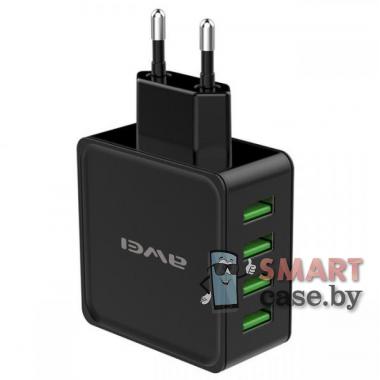 Сетевое зарядное устройство Awei C-842 4-USB 4A (Чёрное)