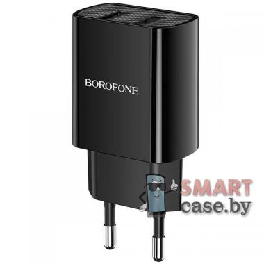 Зарядное устройство Borofone A53A, 2.1A, 2 USB (Черный)