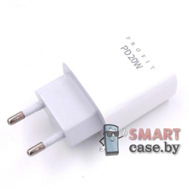 Адаптер питания сетевой USB-C, USB 20W Profit U58 Power Adapter