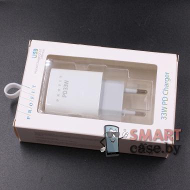 Адаптер питания сетевой USB-C, USB 33W Profit U59 Power Adapter