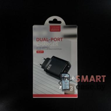 Сетевое зарядное устройство Profit ES-D71, USB-C, USB 33W (чёрный)