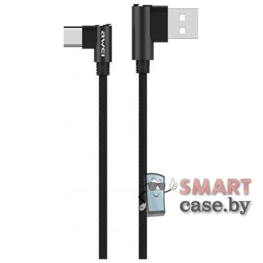 Дата-кабель Awei CL-33 USB - Type-C 2.4A 120 см (черный)