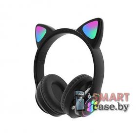 Беспроводные детские наушники котик Cat Ear KD-78 (Чёрные)