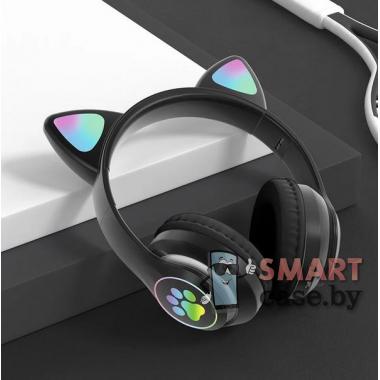 Беспроводные детские наушники котик Cat Ear VIV-23M (Чёрные)