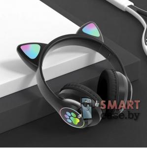 Беспроводные детские наушники котик Cat Ear VIV-23M (Чёрные)