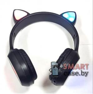 Беспроводные детские наушники котик Cat Ear KT-48 (чёрные)