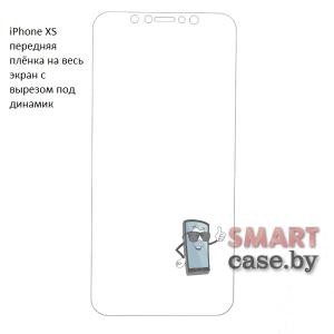 Гидрогелевая плёнка на экран с вырезом под динамик для Apple iPhone XS (1 шт)