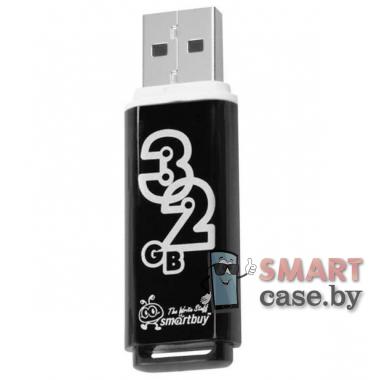 Флеш-накопитель USB Smartbuy 32Gb, 2.0, Glossy Series (черный)