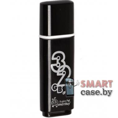 Флеш-накопитель USB Smartbuy 32Gb, 2.0, Glossy Series (черный)