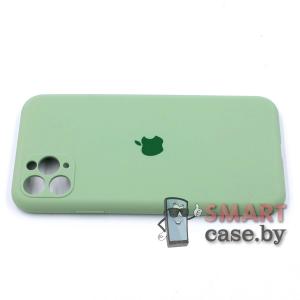 Силиконовый чехол Full Camera Silicone Case для iPhone 11 Pro Max (Фисташковый)