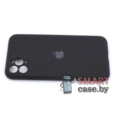 Силиконовый чехол Full Camera Silicone Case для iPhone 11 Pro Max (Чёрный)