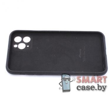 Силиконовый чехол Full Camera Silicone Case для iPhone 11 Pro Max (Чёрный)