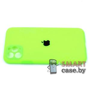 Силиконовый чехол Full Camera Silicone Case для iPhone 11 Pro Max (Салатовый)