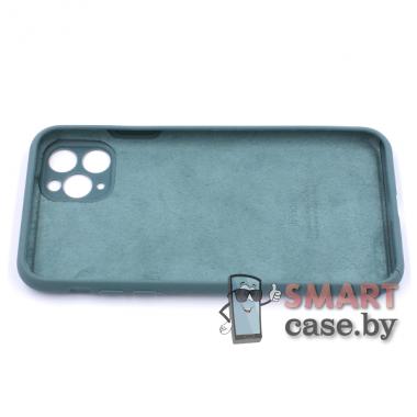 Силиконовый чехол Full Camera Silicone Case для iPhone 11 Pro Max (Сосновый лес)