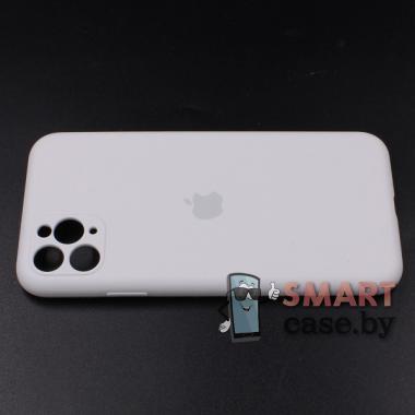Силиконовый чехол Full Camera Silicone Case для iPhone 11 Pro Max (Белый)