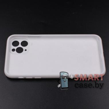 Силиконовый чехол Full Camera Silicone Case для iPhone 11 Pro Max (Белый)