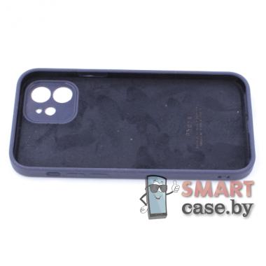 Силиконовый чехол Full Camera Silicone Case для iPhone 11 (6.1) (Тёмно-синий)