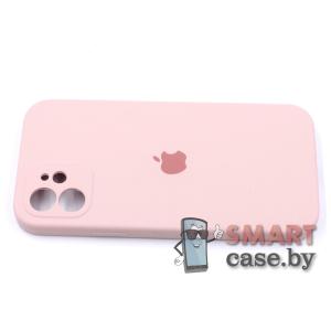 Силиконовый чехол Full Camera Silicone Case для iPhone 11 (Пудровый)
