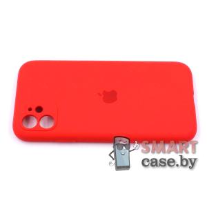 Силиконовый чехол Full Camera Silicone Case для iPhone 11 (6.1) (Красный)