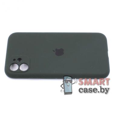 Силиконовый чехол Full Camera Silicone Case для iPhone 11 (6.1) (Болотный)