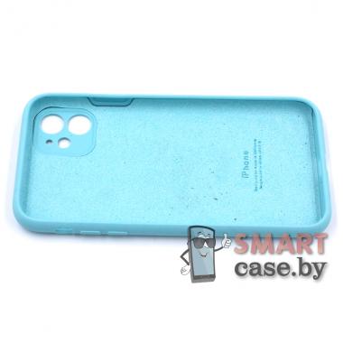 Силиконовый чехол Full Camera Silicone Case для iPhone 11 (6.1) (Бирюзовый)