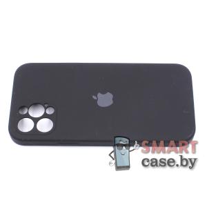 Силиконовый чехол Full Camera Silicone Case для iPhone 12 Pro (Чёрный)