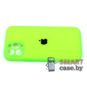 Силиконовый чехол Full Camera Silicone Case для iPhone 12 Pro (Салатовый)