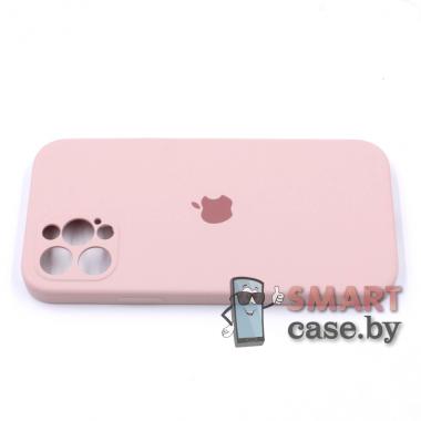 Силиконовый чехол Full Camera Silicone Case для iPhone 12 Pro (Пудровый)