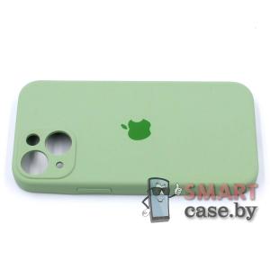 Силиконовый чехол Full Camera Silicone Case для iPhone 13 mini (Фисташковый)