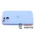 Силиконовый чехол Full Camera Silicone Case для iPhone 13 mini (Нежно-голубой)