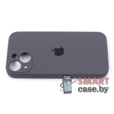 Силиконовый чехол Full Camera Silicone Case для iPhone 13 mini (Тёмно-серый)