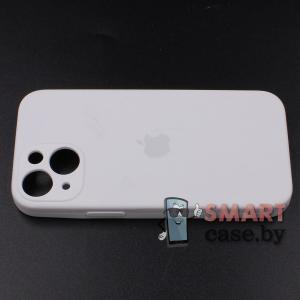 Силиконовый чехол Full Camera Silicone Case для iPhone 13 mini (Белый)