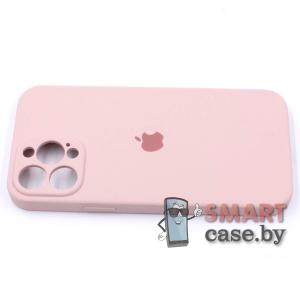 Силиконовый чехол Full Camera Silicone Case для iPhone 13 Pro Max (Пудровый)