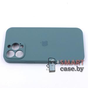 Силиконовый чехол Full Camera Silicone Case для iPhone 13 Pro Max (Сосновый лес)