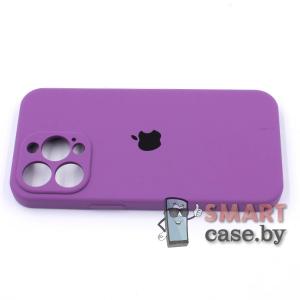 Силиконовый чехол Full Camera Silicone Case для iPhone 13 Pro Max (Сиреневый)