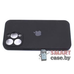 Силиконовый чехол Full Camera Silicone Case для iPhone 13 Pro Max (Чёрный)
