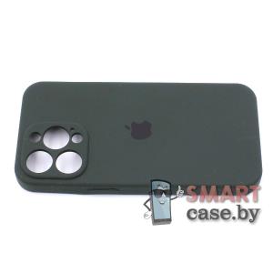 Силиконовый чехол Full Camera Silicone Case для iPhone 13 Pro (Болотный)