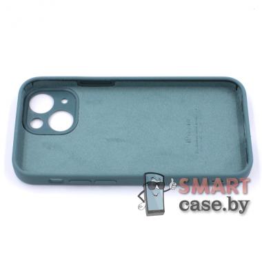 Силиконовый чехол Full Camera Silicone Case для iPhone 13 (Сосновый лес)