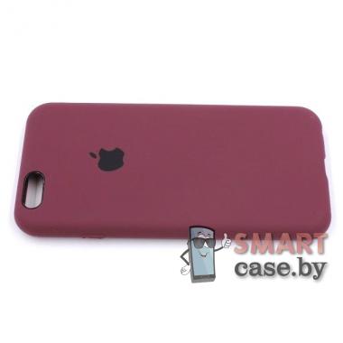 Силиконовый чехол Full Silicone Case для iPhone 6/6S (марсала)